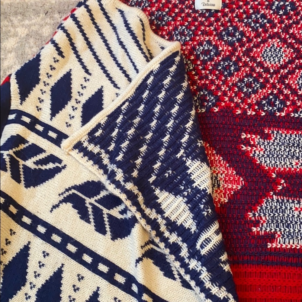 Hot & Delicious Open Front Aztec Sweater - Picture 3 of 6